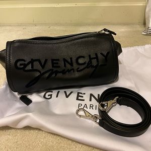 Givenchy Suede Logo Small Pandora Bag
